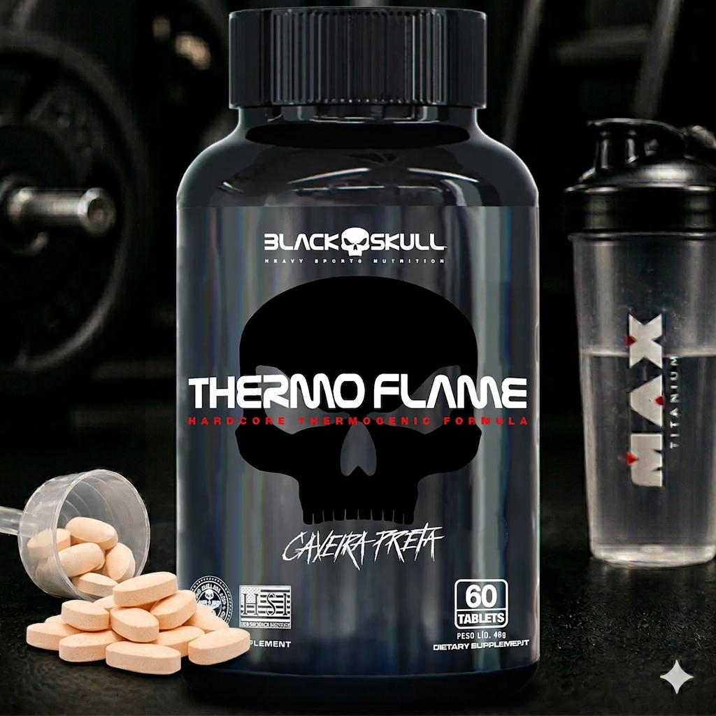 THERMO FLAME - Black Skull