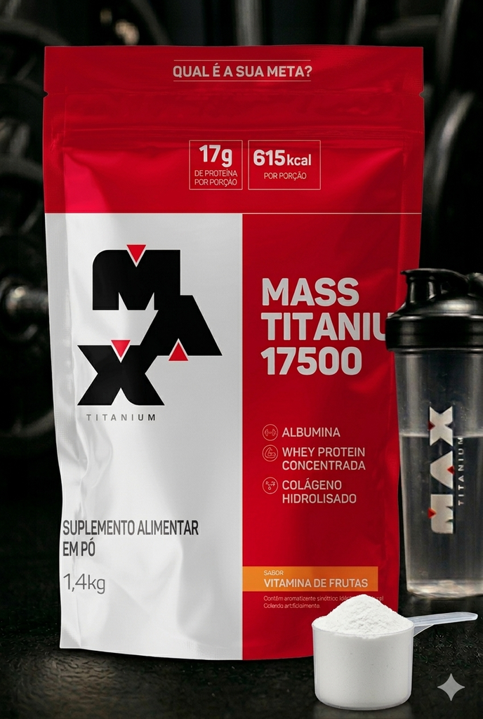 Hipercalórico Max Mass Titanium 17500