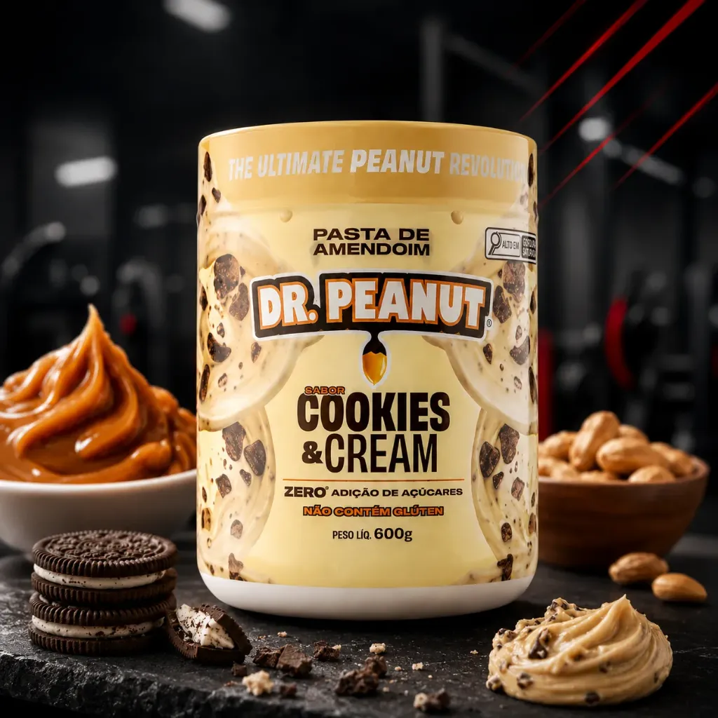 Dr Peanut Pasta de Amendoim (Cookies & Cream, 250g)
