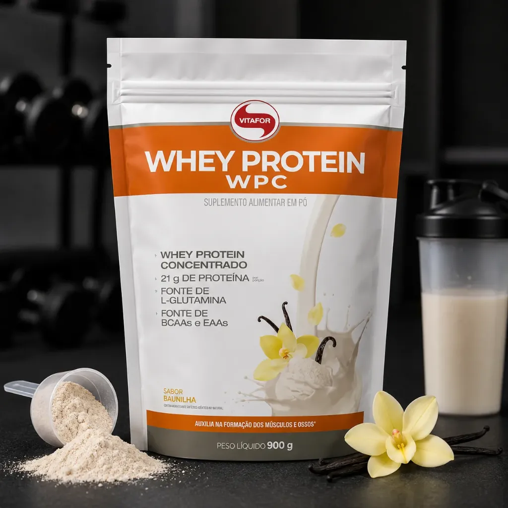 Whey Protein WPC  Vitafor (Baunilha)